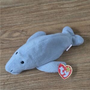 Ty Soft Gray Manatee Plush Toy